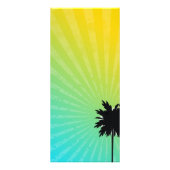 311 Oasis Palm Tree-certificaat | Blauw Reclamekaart (Achterkant)