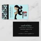 311 Onroerend goed Fashionista Brunette Black Visitekaartje (Voorkant / Achterkant)