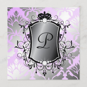 311 Ooh La La Lila Damask Fabulous 40 Kaart