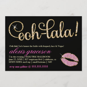 311 Ooh Lala Glitzy Kiss Sparkle Metallic Kaart