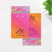 311 Oorbel Display Kaarten Sieraden Zebra Glitter Visitekaartje (Bureau)