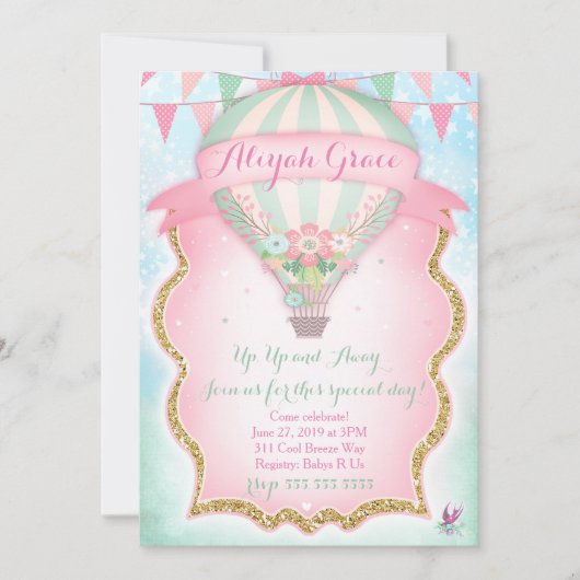 311 Opheffing van een Warm Luchtballon Kaart (Voorkant)