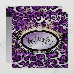 311 Opulent Gold Paars leopard metallisch papier Kaart