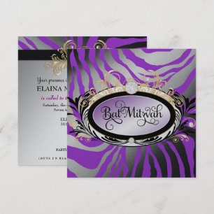 311 Opulent Gold Paars Zebra-metallisch papier Kaart