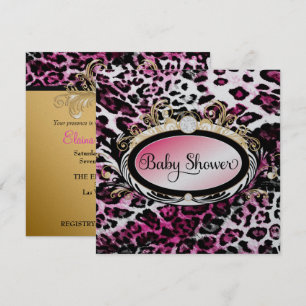 311 Opulent warmroze Baby shower Metaal Kaart