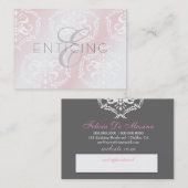 311-Opvallend roze - Benoemingskaart Afsprakenkaartje (Voorkant / Achterkant)