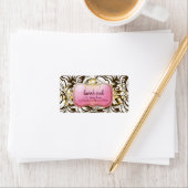 311 Overvloedig roze bruin label (Insitu)