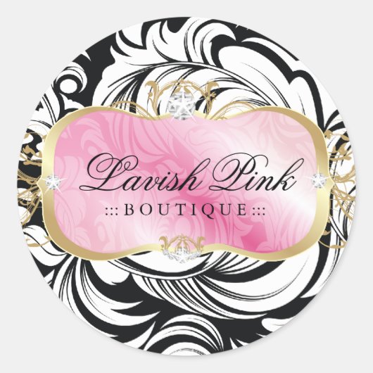 311 Overvloedige roze platter Stickers (Voorkant)