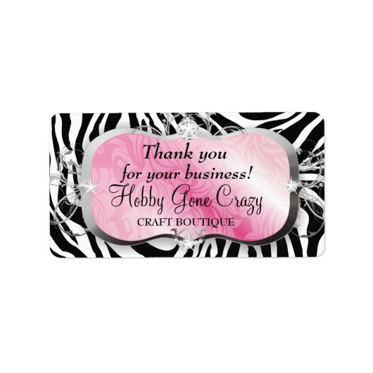 311 Overvloedige roze schotel Etiket (Voorkant)