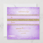 311 Paarse Faux Glitter Cadeaubon (Achterkant)