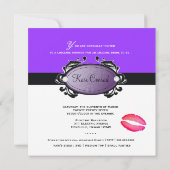 311 Paarse leopard Lingerie set Kaart (Achterkant)