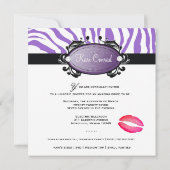 311-Paarse Leopard Paarse Zebra Lingerie Set Kaart (Achterkant)