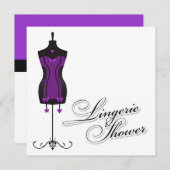 311-Paarse Lingerie Mannequin Kaart (Voorkant / Achterkant)