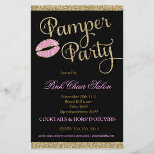 311 Pamperfeest Glitterlippen Flyer