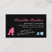 311 parel het Verzorgen van het Huisdier van de Visitekaartje (Achterkant)