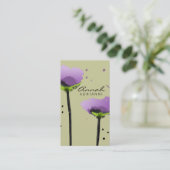 311-Passionate Poppy Lavender | Sage Visitekaartje (Staand voorkant)