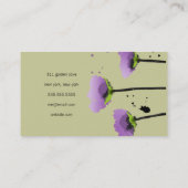 311-Passionate Poppy Lavender | Sage Visitekaartje (Achterkant)