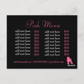 311 Perziken op het pootenhuisje Briefkaart (Achterkant)