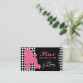 311 Pinx de Poodle Pet Card Visitekaartje (Staand voorkant)