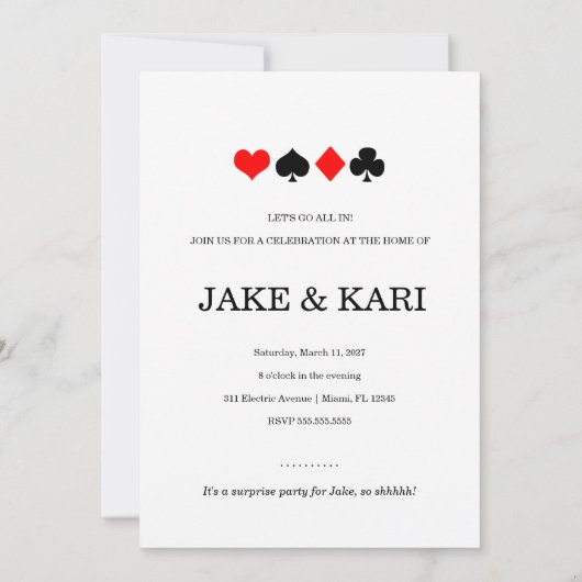 311 Poker Night Kaart (Achterkant)