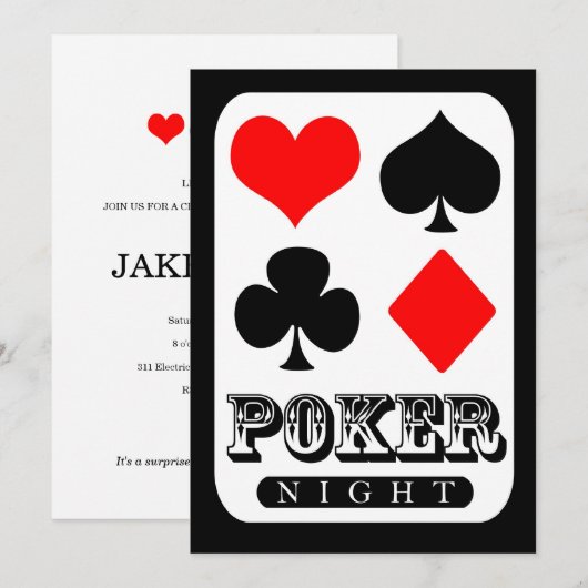 311 Poker Night Kaart (Voorkant / Achterkant)