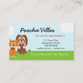 311 Poochie Villas Visitekaartje (Achterkant)