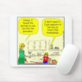 311 Popcorn pancakes cartoon Muismat (Met muis)