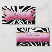 311 Posh Pooch Zebra Visitekaartje (Voorkant / Achterkant)