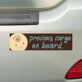 311-PRECIES CARGO - BLAUW BUMPERSTICKER (Op auto)