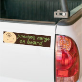 311-PRECIES CARGO - GROEN BUMPERSTICKER (Op Truck)