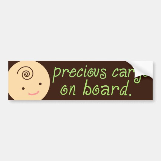 311-PRECIES CARGO - GROEN BUMPERSTICKER (Voorkant)