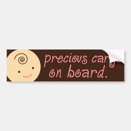 311-PRECIES CARGO - MEISPINK BUMPERSTICKER (Voorkant)