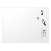 311 Private Eyes Blue Memo Pad Notitieblok (Voorkant)