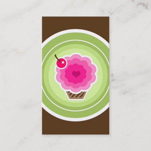 311 RAINBOW CUPCAKE VISITEKAARTJE (Voorkant)