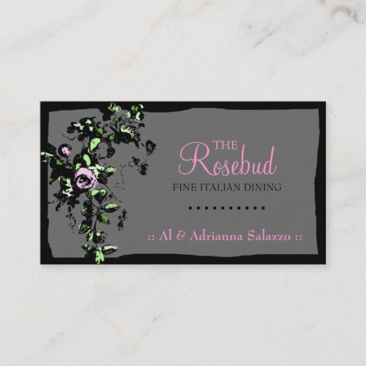 311 RAVISHING ROSEBUD VISITEKAARTJE (Voorkant)