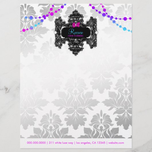 311 Rococo Wonderland Colorful Letterhead Gepersonaliseerd Briefhoofd (Voorkant)