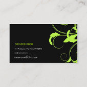 311 Roxy-Limoen en zwart Visitekaartje (Achterkant)