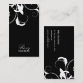 311 Roxy Solid Black en White Visitekaartje (Voorkant / Achterkant)