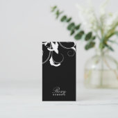 311 Roxy Solid Black en White Visitekaartje (Staand voorkant)