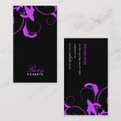 311 Roxyvast Paars en zwart Visitekaartje (Voorkant / Achterkant)