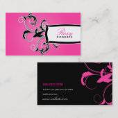311 Roxyzwart en roze Visitekaartje (Voorkant / Achterkant)