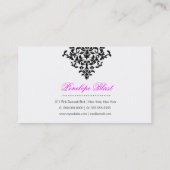 311 Roze blaasbalkzakroze Visitekaartje (Achterkant)