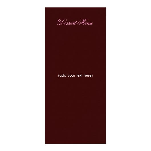 311 Roze bladerblauw-chocolade met bruin Damascus- Reclamekaart (Achterkant)