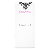 311 Roze bladerblazer met Damascus-kaart Reclamekaart (Achterkant)