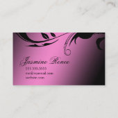 311 Roze buisvrij Butterfly Pout Visitekaartje (Achterkant)
