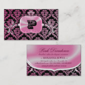 311-roze decadence | Noir Visitekaartje (Voorkant / Achterkant)
