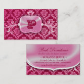 311-roze decadence | Roze rouge Visitekaartje (Voorkant / Achterkant)