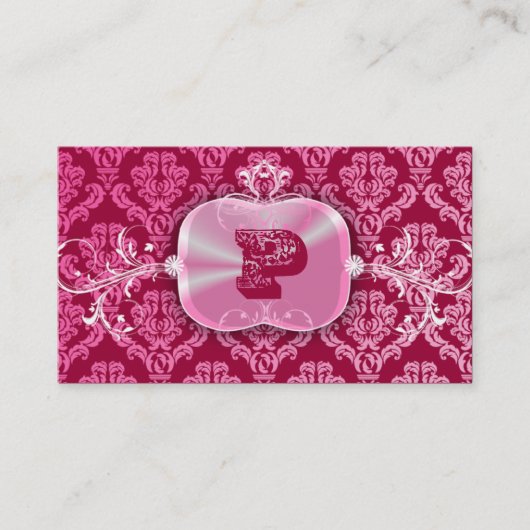 311-roze decadence | Roze rouge Visitekaartje (Voorkant)