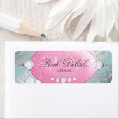 311 Roze Delish Adreslabel Etiket (Insitu)