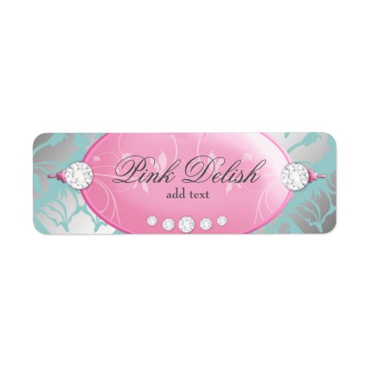 311 Roze Delish Adreslabel Etiket (Voorkant)